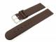 Uhrenarmband 18mm dunkelbraun flach glatt (Schlie�enansto� 18 mm)