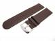 Uhrenarmband 22mm dunkelbraun flach glatte Oberfl�che (Schlie�enansto� 22 mm)