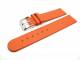 Uhrenarmband 24mm orange flach glatte Oberfl�che (Schlie�enansto� 22 mm)