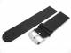 Uhrenarmband 22mm schwarz flach glatte Oberfl�che (Schlie�enansto� 22 mm)