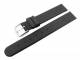 Uhrenarmband 16mm schwarz flach glatt (Schlie�enansto� 16 mm)