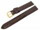 Uhrenarmband 10mm dunkelbraun Teju-Pr�gung (Schlie�enansto� 10 mm)