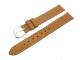 Uhrenarmband 14mm hellbraun echt Strau� ohne/wenig Noppen EULIT (Schlie�enansto� 12 mm)