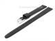 Uhrenarmband XL 08mm schwarz glatte Oberfl�che matt ohne Naht