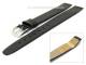 Uhrenarmband Klebeband 16mm schwarz glatte Oberfl�che f�r feste Stege