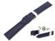TOP: Uhrenarmband 20mm dunkelblau glatt abgen�ht mit Butterfly-Faltschlie�e