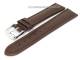 TOP: Uhrenarmband 18mm dunkelbraun glatt abgen�ht (Schlie�enansto� 18 mm)