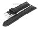 TOP: Uhrenarmband 20mm schwarz glatt abgen�ht (Schlie�enansto� 18 mm)