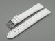 Uhrenarmband XL 24mm wei� genarbt robust (Schlie�enansto� 22 mm)