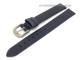 Uhrenarmband 14mm dunkelblau TITAN-Schlie�e glatte Oberfl�che ohne Naht
