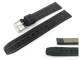 Uhrenarmband 20mm schwarz Schrumpfleder Doppelwulst