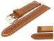 Uhrenarmband 18mm braun Fliegerbandoptik glatte Oberfl�che helle Naht