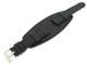 Uhrenarmband 20mm schwarz mit Lederunterlage genarbt