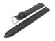 Uhrenarmband 14mm schwarz glatte Oberfl�che abgen�ht