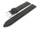 Uhrenarmband 18mm schwarz glatte Oberfl�che abgen�ht