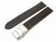 Uhrenarmband 26mm dunkelbraun Faltschlie�e genarbt (Schlie�enansto� 24 mm)