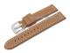 Fliegerband 24mm braun glatt wei�e Naht (Schlie�enansto� 22 mm)