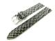Uhrenarmband 18mm grau Schlangen-Narbung