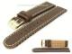 Uhrenarmband 20mm dunkelbraun B�ffelnarbung Special-Air-System