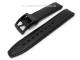 Uhrenarmband f�r Swatch 17mm schwarz glatte Oberfl�che abgen�ht