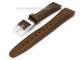Uhrenarmband f�r Swatch 19mm dunkelbraun Leder matt genarbt abgen�ht