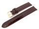 TOP: Uhrenarmband 20mm dunkelbraun Kroko-Pr�gung (Caiman) gl�nzend