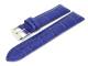 Uhrenarmband 20mm blau Alligator-Pr�gung matt robust