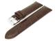 Uhrenarmband 18mm dunkelbraun Alligator-Pr�gung matt robust