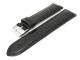 Uhrenarmband 20mm schwarz Alligator-Pr�gung matt robust