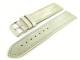 Uhrenarmband 24mm creme / altwei� Soft-Kalb leichter Antik-Look