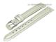 Uhrenarmband 16mm silbermetallic glatt seidenmatt