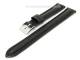 Uhrenarmband 14mm schwarz Kalbsleder gepolstert Sattelnaht