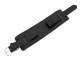 Uhrenarmband 18mm schwarz mit Lederunterlage Alligator-Pr�gung