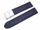 Uhrenarmband 24mm dunkelblau Faltschlie�e Alligator-Pr�gung (Schlie�enansto� 22 mm)