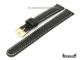 Uhrenarmband 14mm schwarz Sattelleder wei�e Naht von Eichm�ller