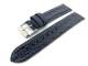 Uhrenarmband 18mm blau echt Hai Doppelwulst