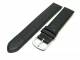 Uhrenarmband 16mm schwarz Strau�-Pr�gung