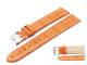 Uhrenarmband 22mm helles orange Alligator robust helle Kontrastnaht (Schlie�enansto� 20 mm)