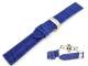 TOP: Uhrenarmband 24mm k�nigsblau Alligator-Pr�gung abgen�ht matt mit Butterfly-Faltschlie�e