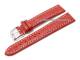 Uhrenarmband XL 24mm rot Alligator robust helle Kontrastnaht (Schlie�enansto� 22 mm)