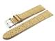 Uhrenarmband 22mm beige Alligator-Pr�gung robust abgen�ht (Schlie�enansto� 20 mm)