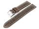 Uhrenarmband 20mm dunkelbraun Alligator-Pr�gung wei�e Naht