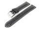 Uhrenarmband 18mm schwarz Alligator wei�e Naht