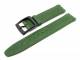 Uhrenarmband f�r Swatch 17mm gr�n glatte Oberfl�che abgen�ht