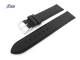 Uhrenarmband Schweinsleder 20mm schwarz genarbt von Fluco