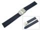 Uhrenarmband 18mm dunkelblau Faltschlie�e glatt (Schlie�enansto� 18 mm)