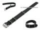 Uhrenarmband 18mm schwarz NATO-Durchzugsband glatt