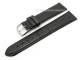 Uhrenarmband 17mm schwarz Alligator-Pr�gung matt (Schlie�enansto� 16 mm)