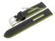 Trendarmband 22mm schwarz sportlich neongr�ne Naht