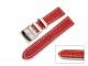 Uhrenarmband 22mm rot/creme \